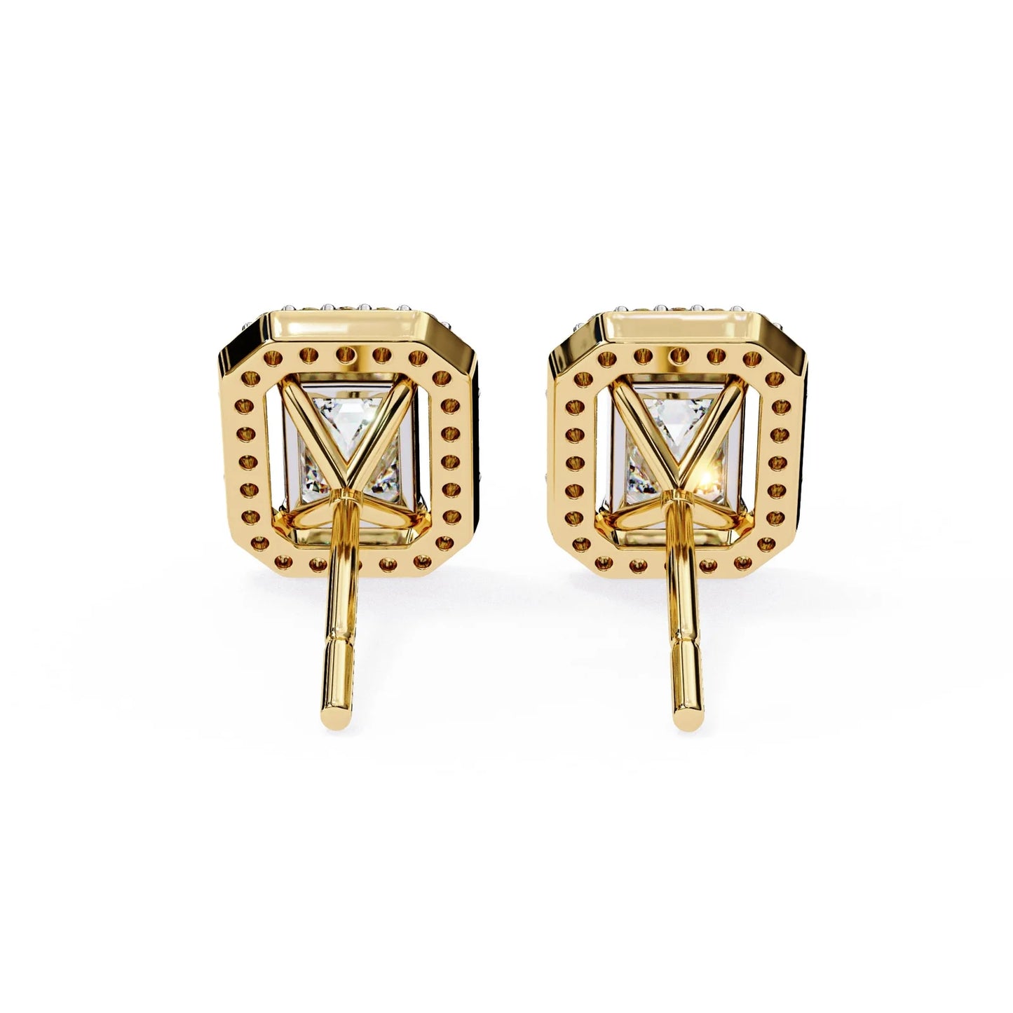 Zesor Emerald Frame Studs
