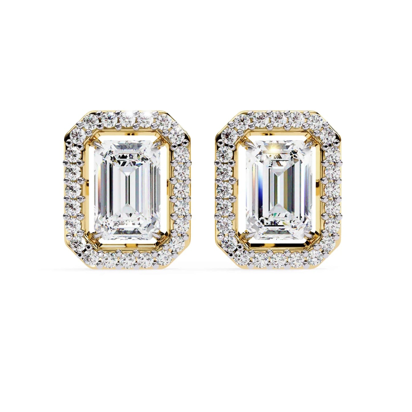 Zesor Emerald Frame Studs