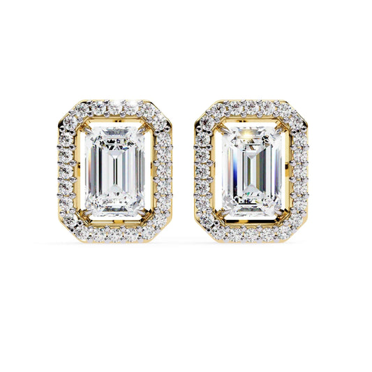 Zesor Emerald Frame Studs