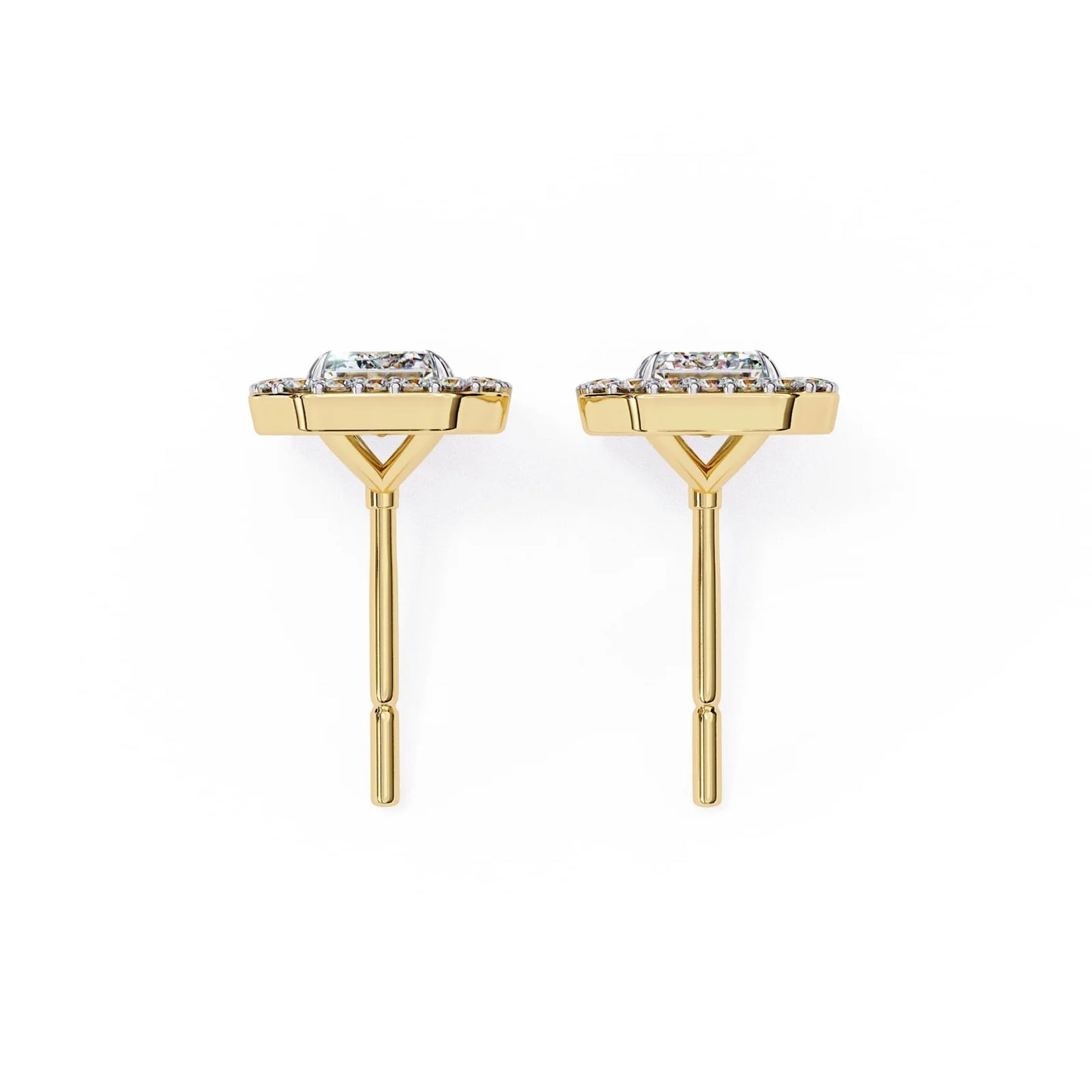Zesor Emerald Frame Studs