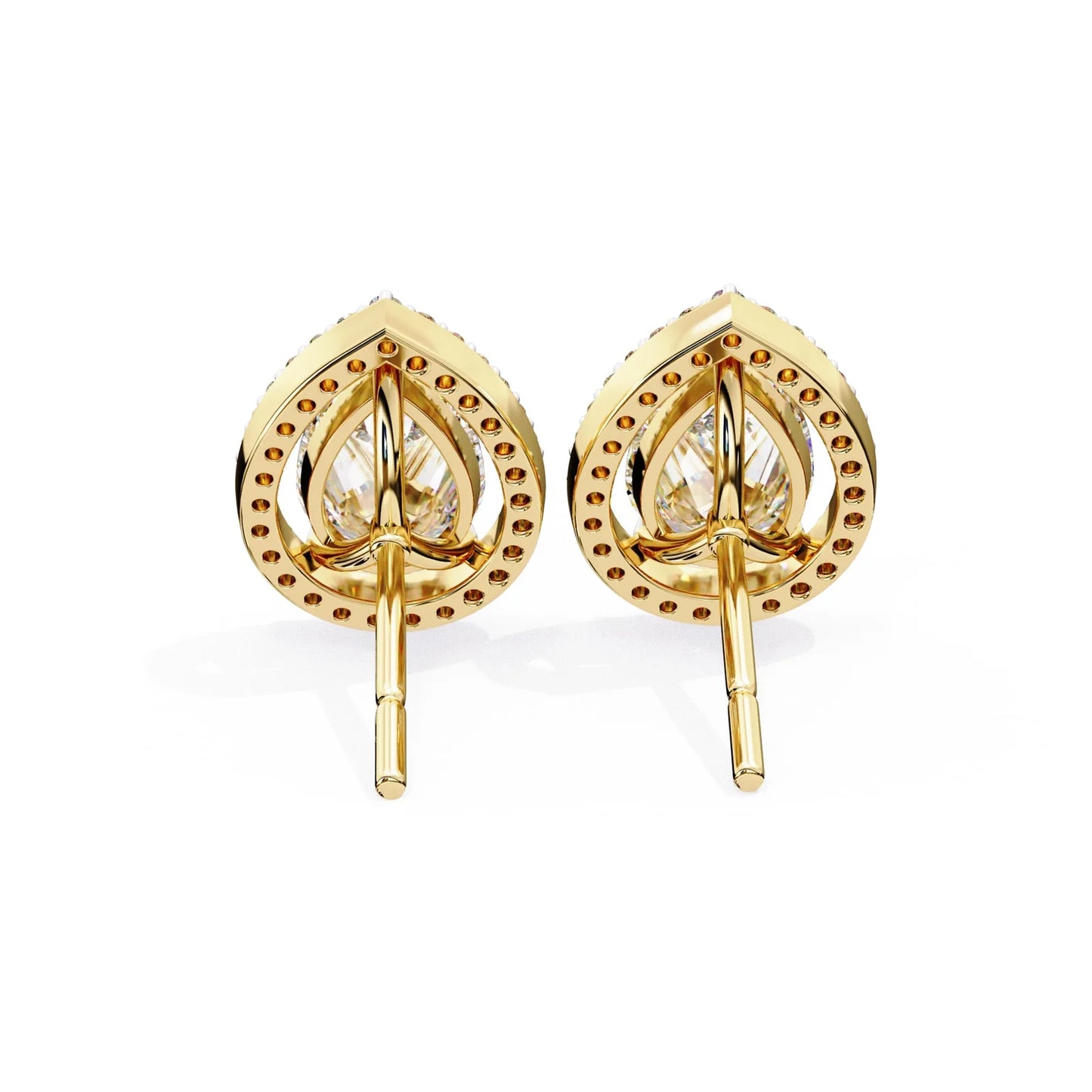 Zesor Poire Halo Studs