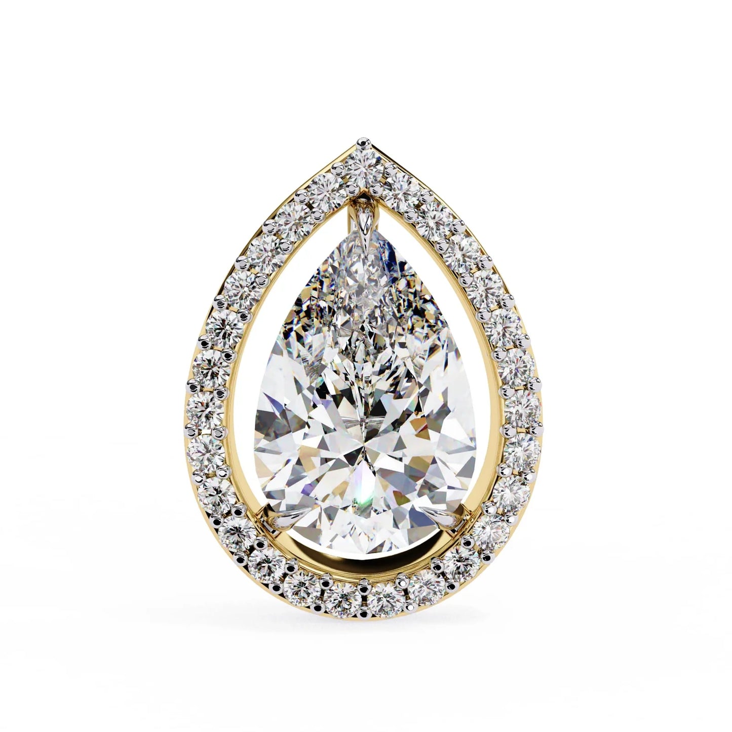 Zesor Poire Halo Studs