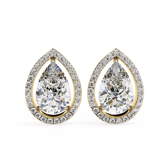 Zesor Poire Halo Studs