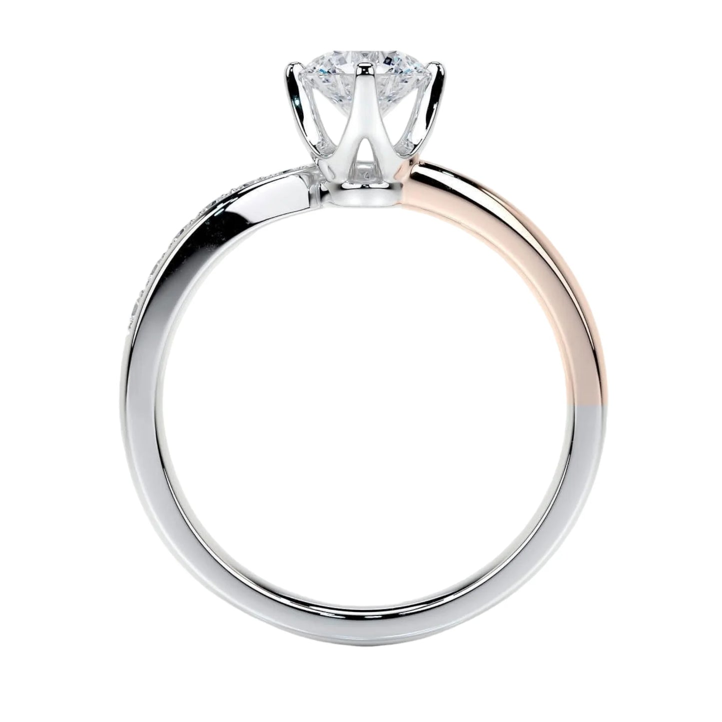Zesor Dualis Solitaire Ring