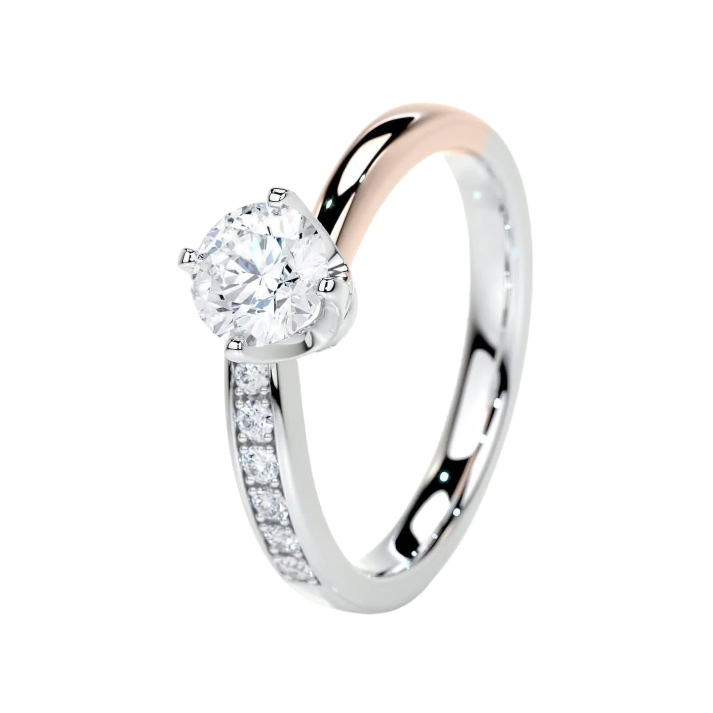 Zesor Dualis Solitaire Ring