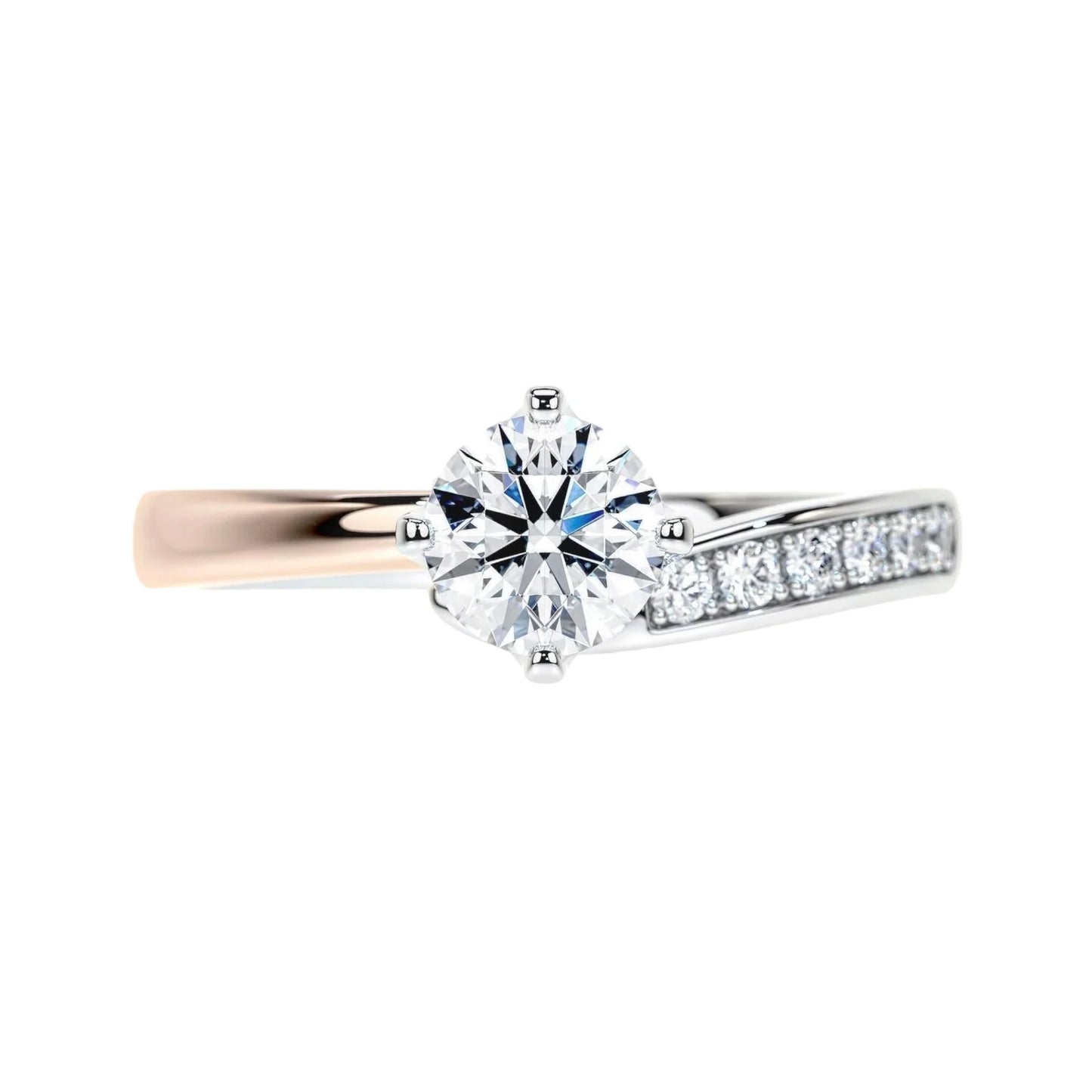 Zesor Dualis Solitaire Ring
